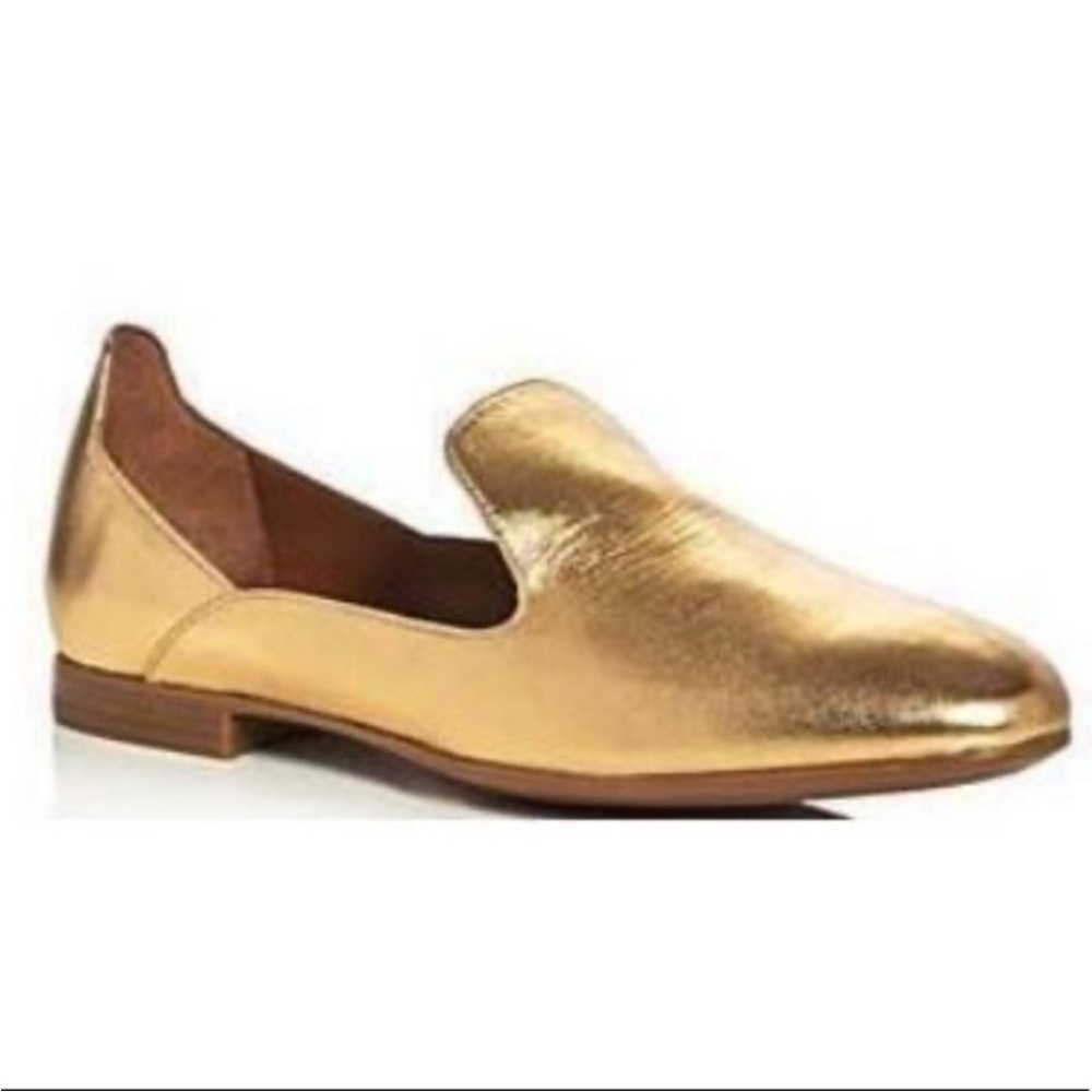 NEW Aquatalia Emmaline Metallic Weatherproof Flats - Size 9.5